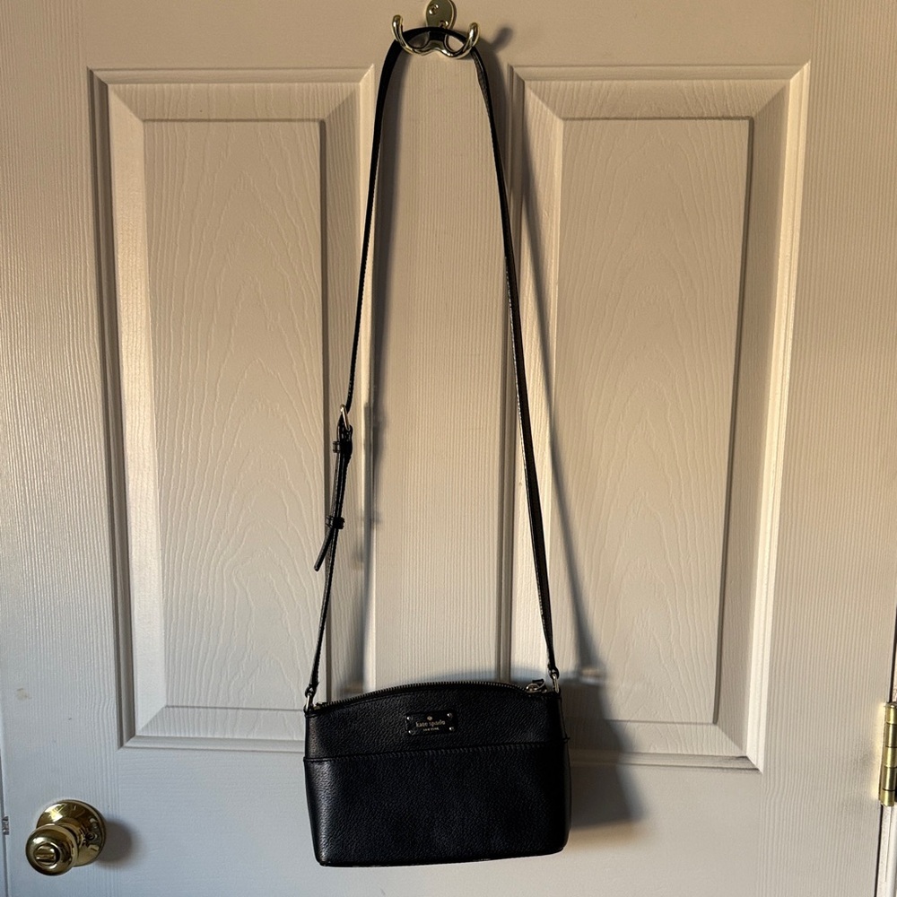 Kate Spade Black Leather Crossbody Bag